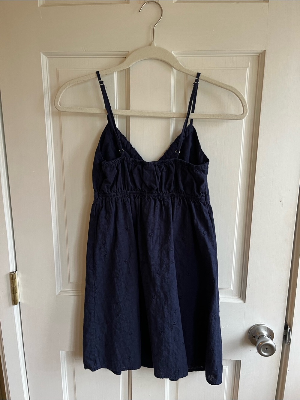 wild fable Navy Eyelet Cotton Mini Dress